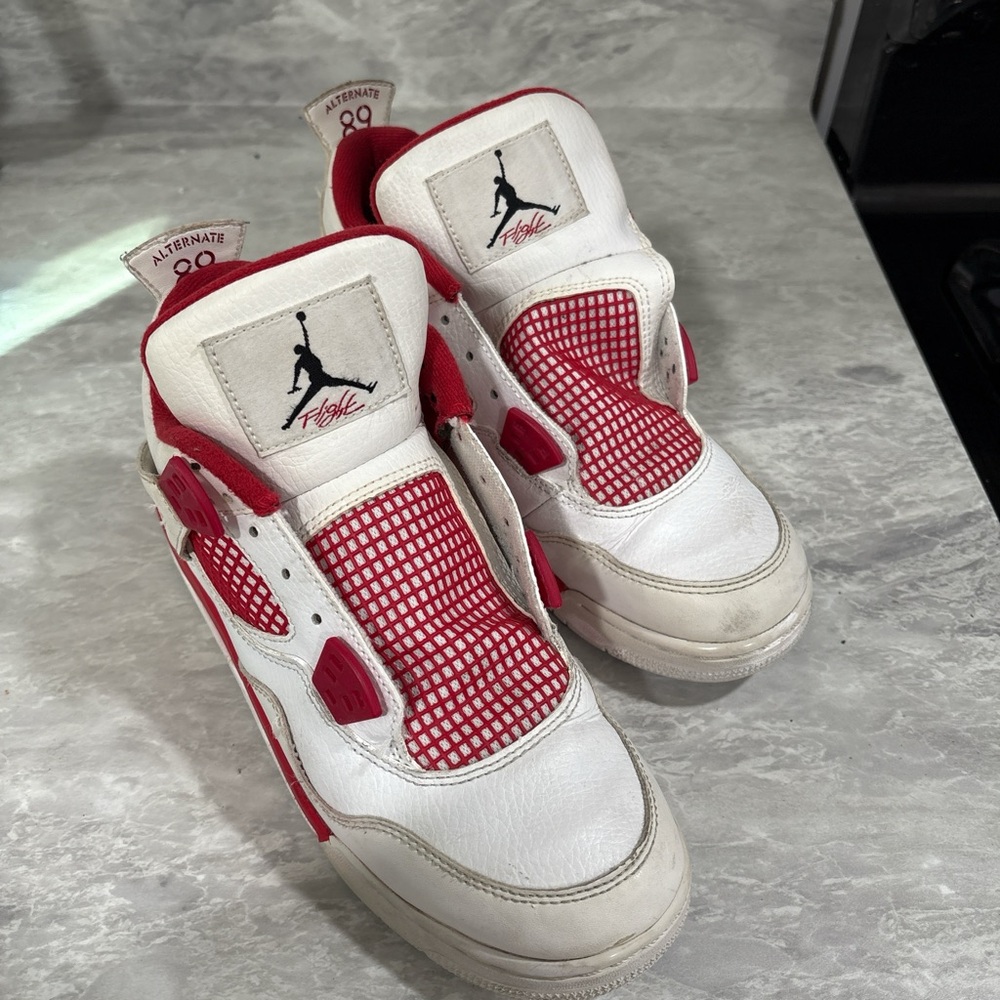 Kids' White and Red Sneakers